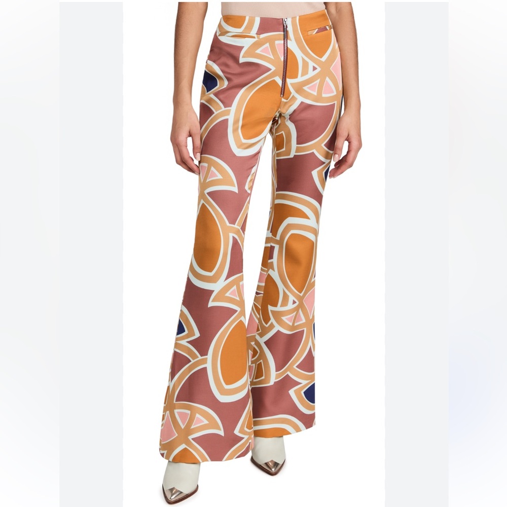 Alexis Daru Pants Flare 0 Retro Print 70’s MOD Boho